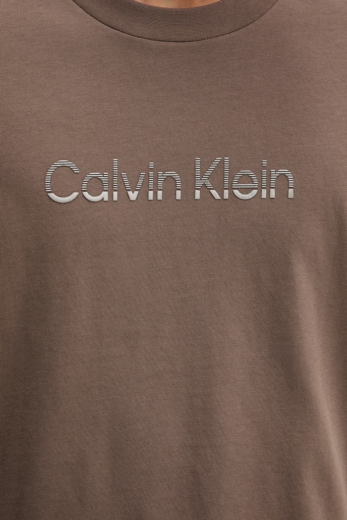 Calvin Klein tričko pánske bavlnené LV04LF813G hnedá
