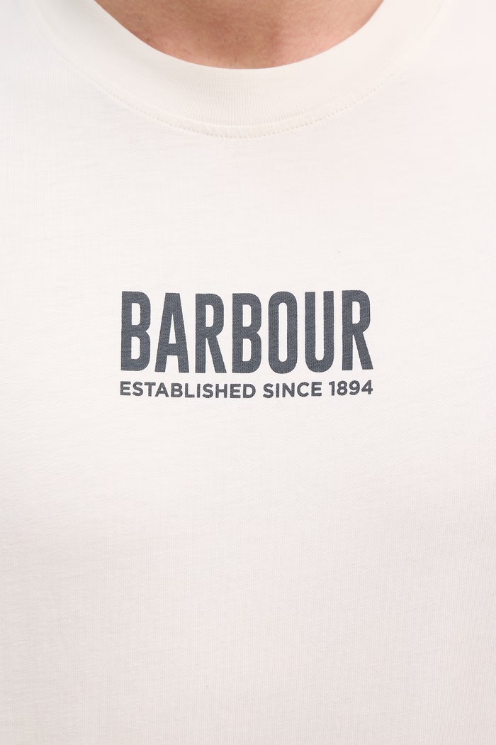 Barbour pánske bavlnené tričko MTS1552 béžová