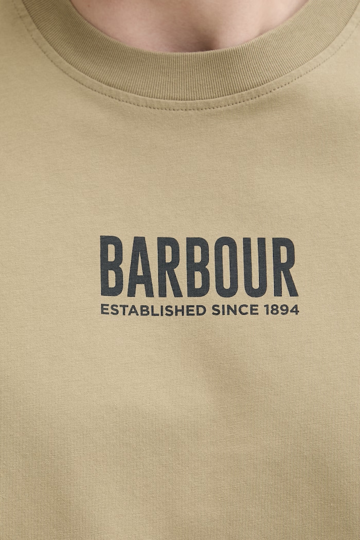 Barbour tričko pánske bavlnené MTS1552 zelená
