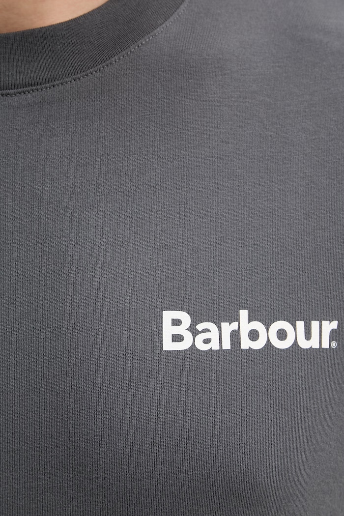 Barbour t-shirt in cotone grigio MTS1566