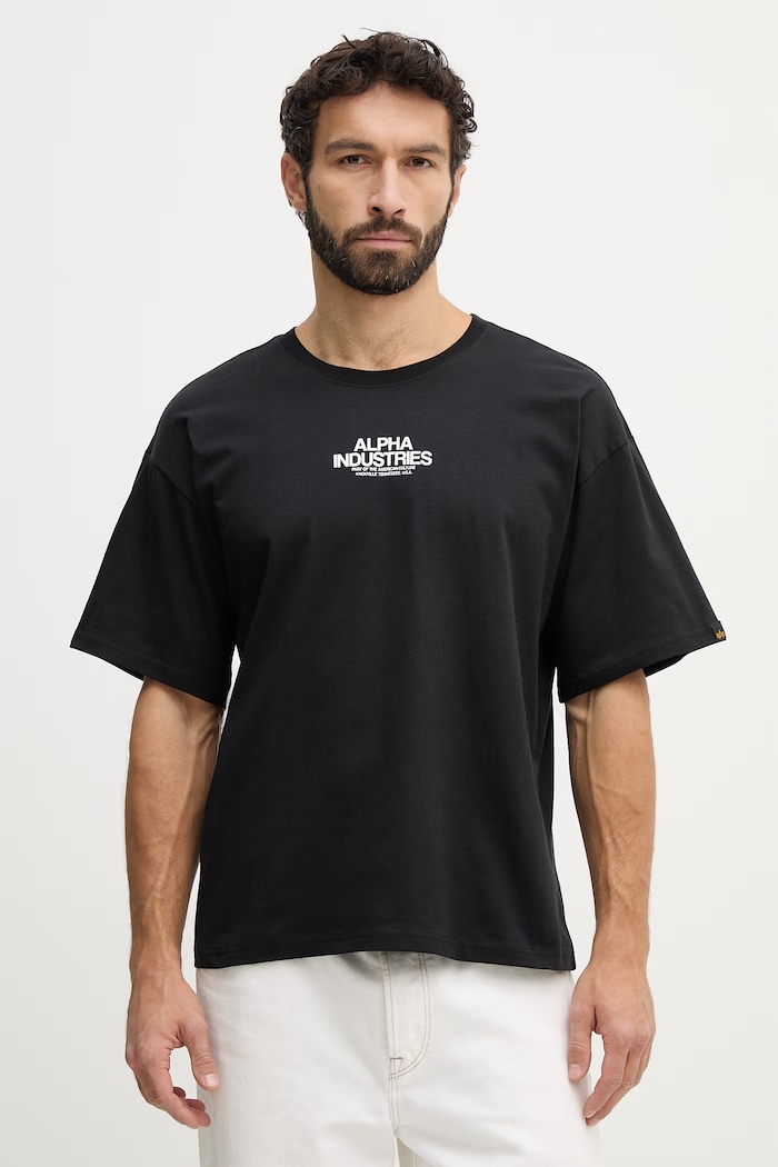 Îmbrăcăminte Alpha Industries tricou din bumbac Scorpion Cyborg 266515 negru