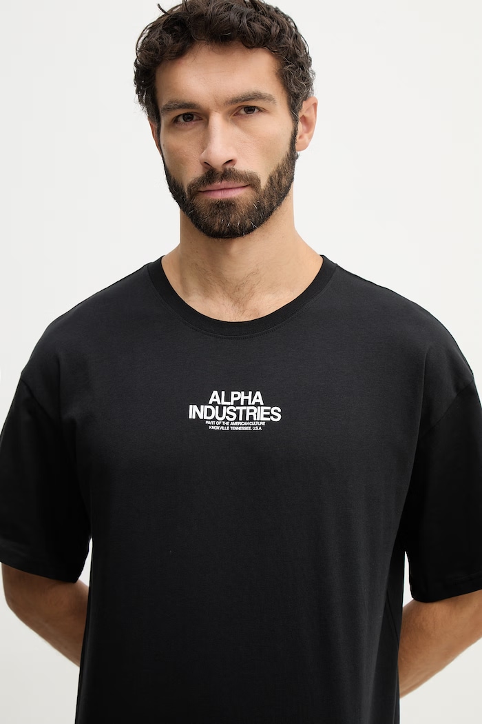 Alpha Industries tricou din bumbac Scorpion Cyborg negru 266515