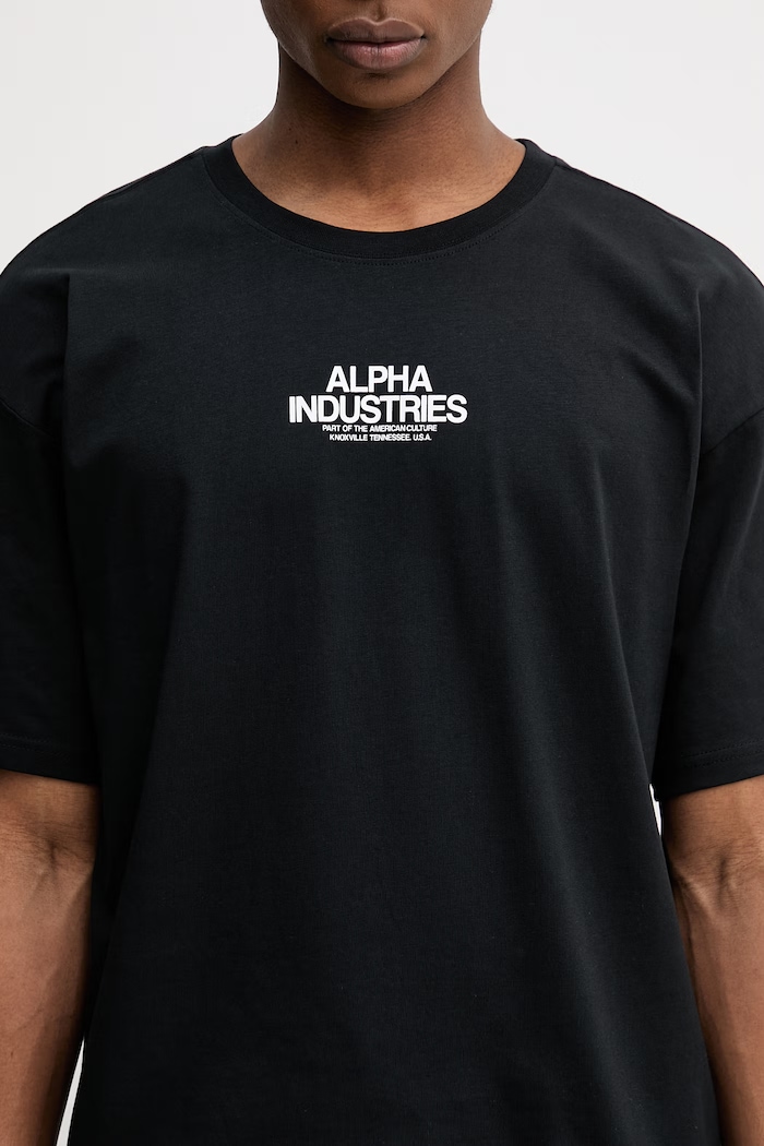 Alpha Industries t-shirt bawełniany Scorpion Cyborg czarny 266515