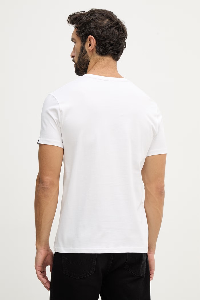 Îmbrăcăminte Alpha Industries tricou din bumbac Air Force Sketch 266548 alb