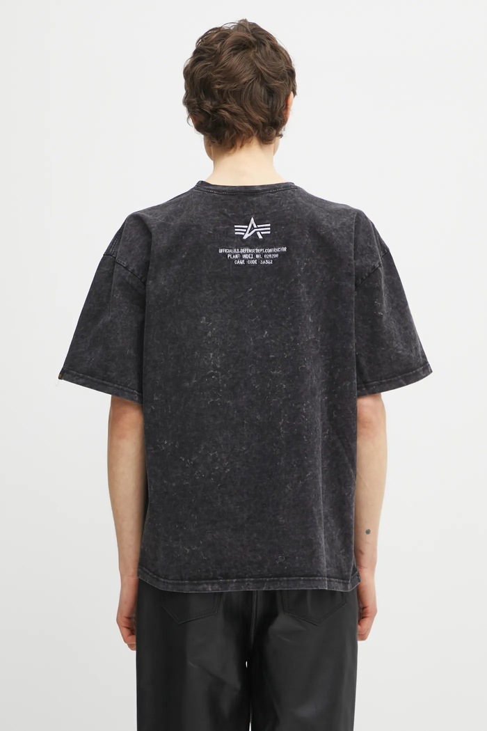 Odjeća Pamučna majica Alpha Industries Acid Logo 258519 crna