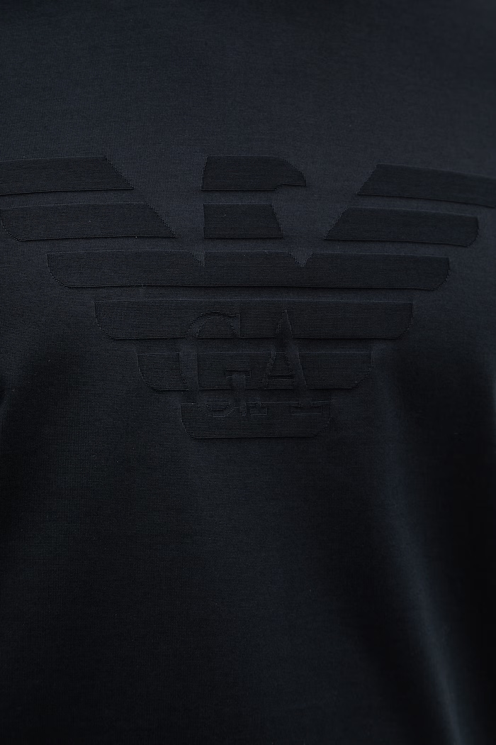 Emporio Armani t-shirt bawełniany EM004593.AF10762 granatowy