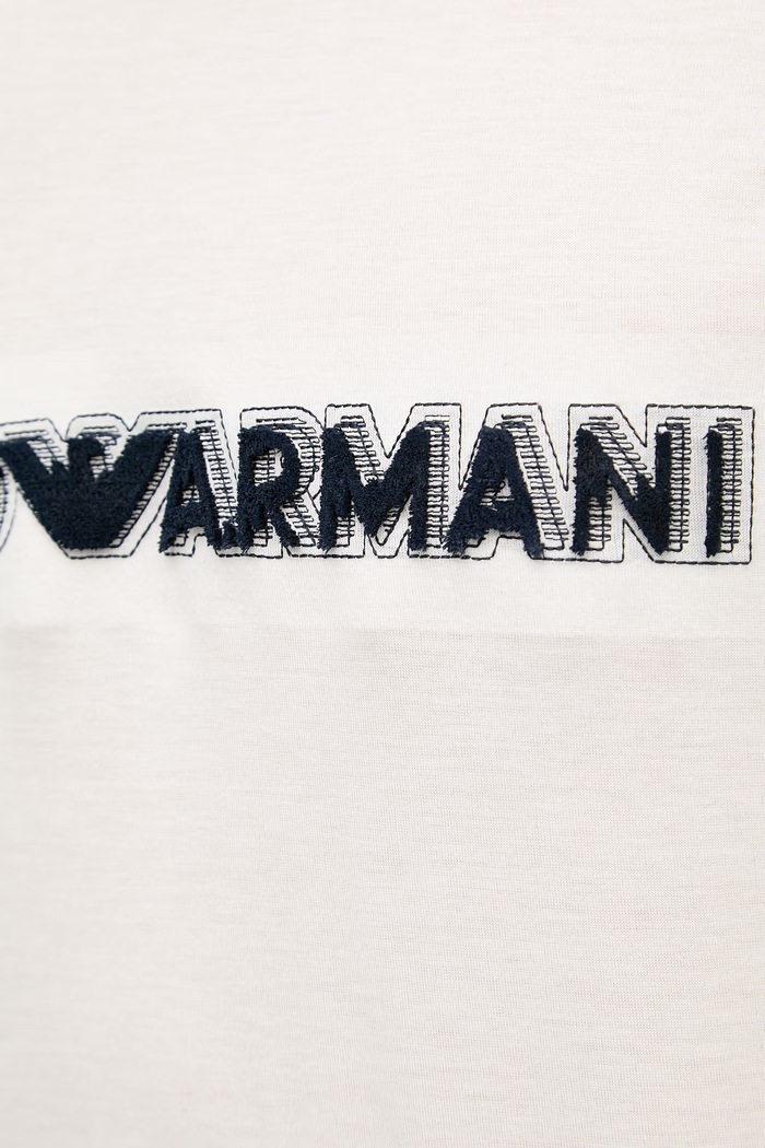 Emporio Armani tričko pánske s lyocellom EM004520.AF13747 béžová