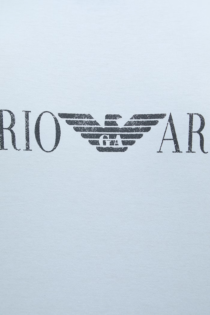 Bavlnené tričko Emporio Armani EM005737.AF24470 modrá