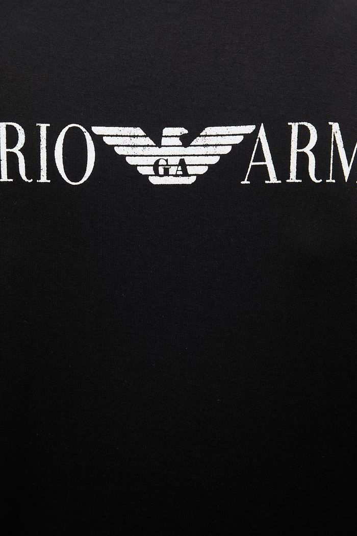 Bavlnené tričko Emporio Armani EM005737.AF24470 čierna