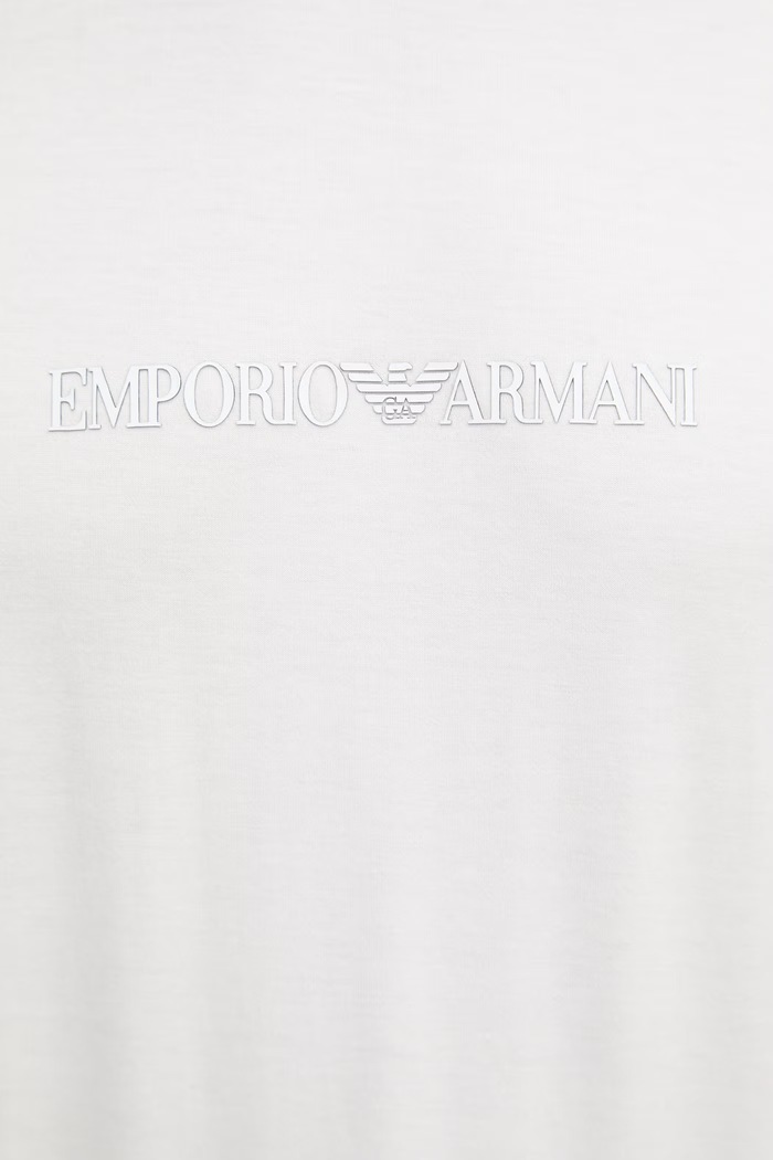 Emporio Armani t-shirt bawełniany EM004583.AF13669 beżowy