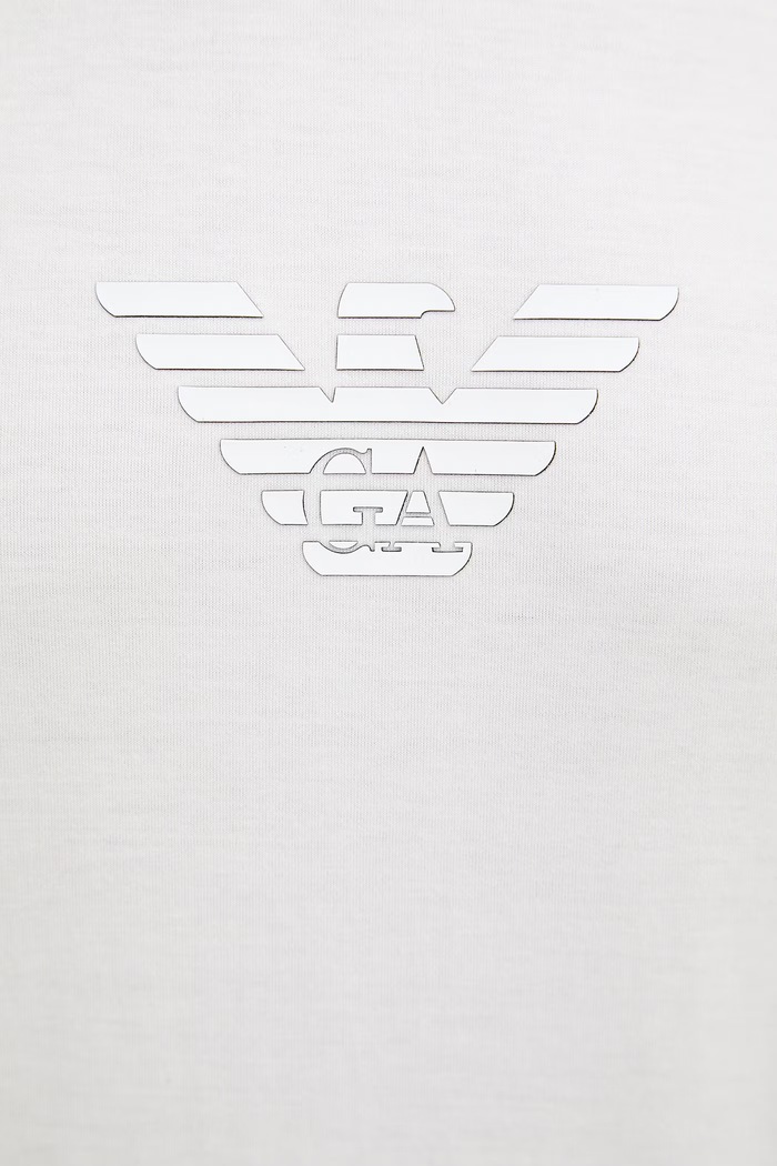 Emporio Armani t-shirt bawełniany EM004583.AF13669 beżowy