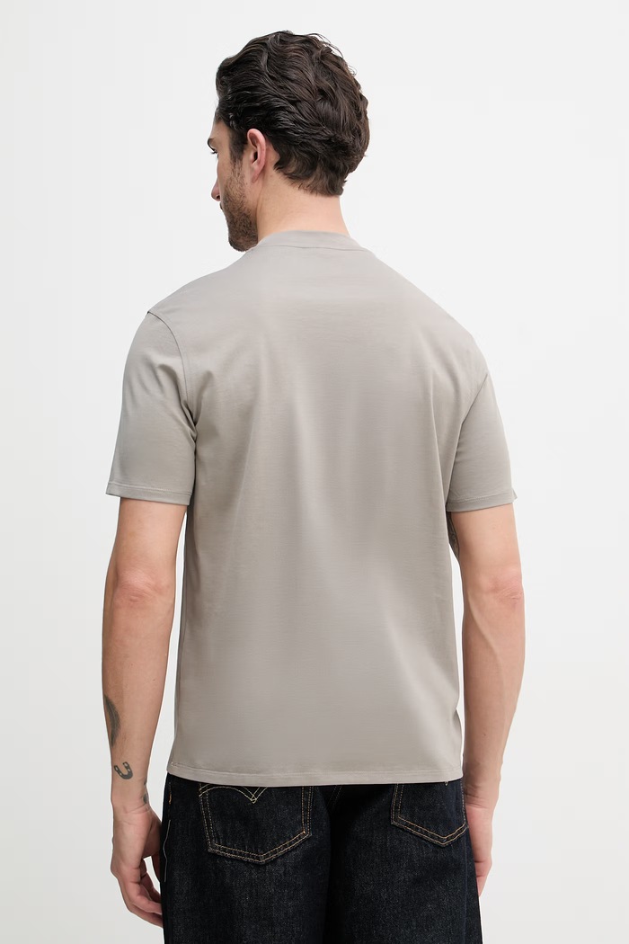 Oblečenie Bavlnené tričko Emporio Armani EM004583.AF13669 sivá