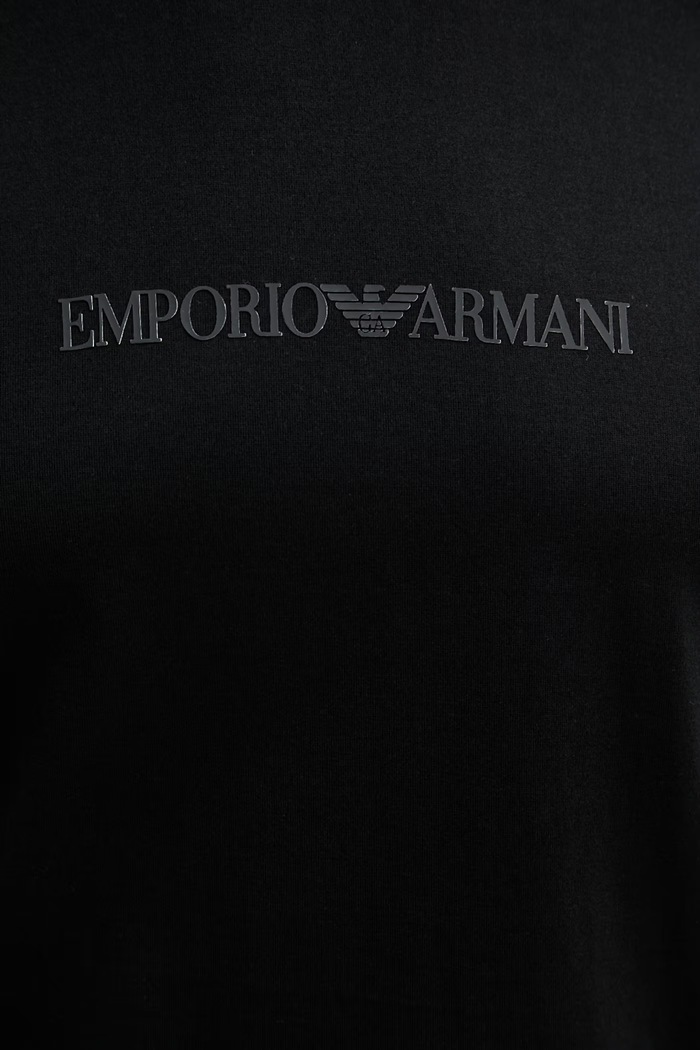Emporio Armani t-shirt bawełniany EM004583.AF13669 czarny