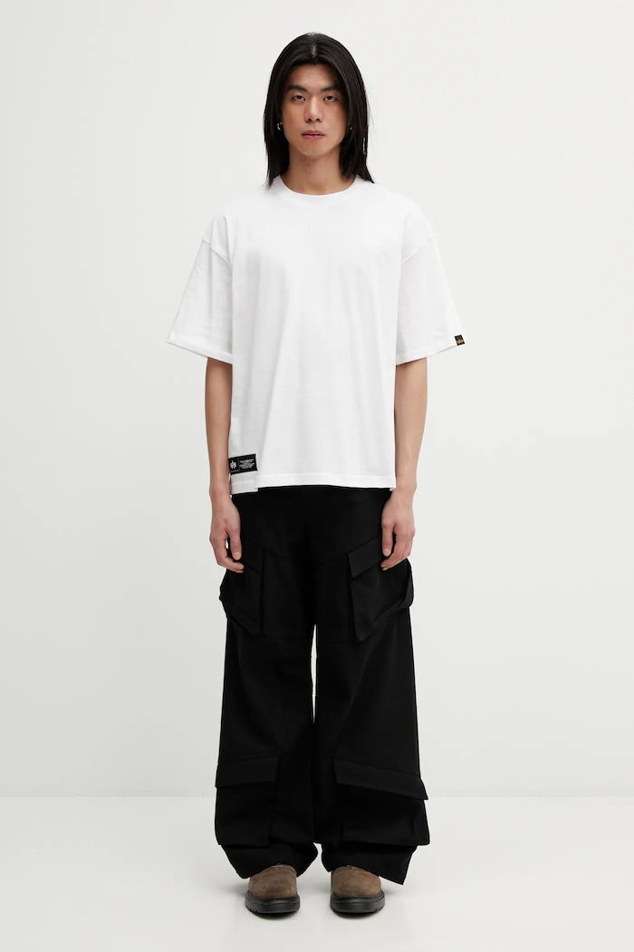 Alpha Industries t-shirt bawełniany Emergency Rescue 258523 biały