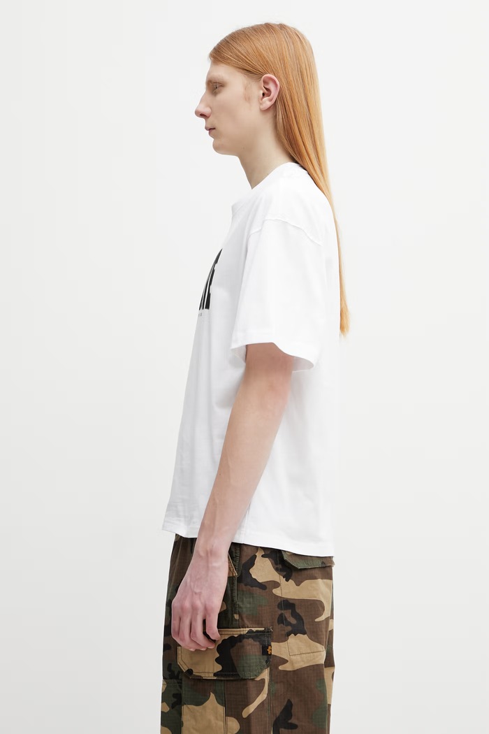 Alpha Industries Heatwave T-shirt męski bawełniany 766023 biały SS26
