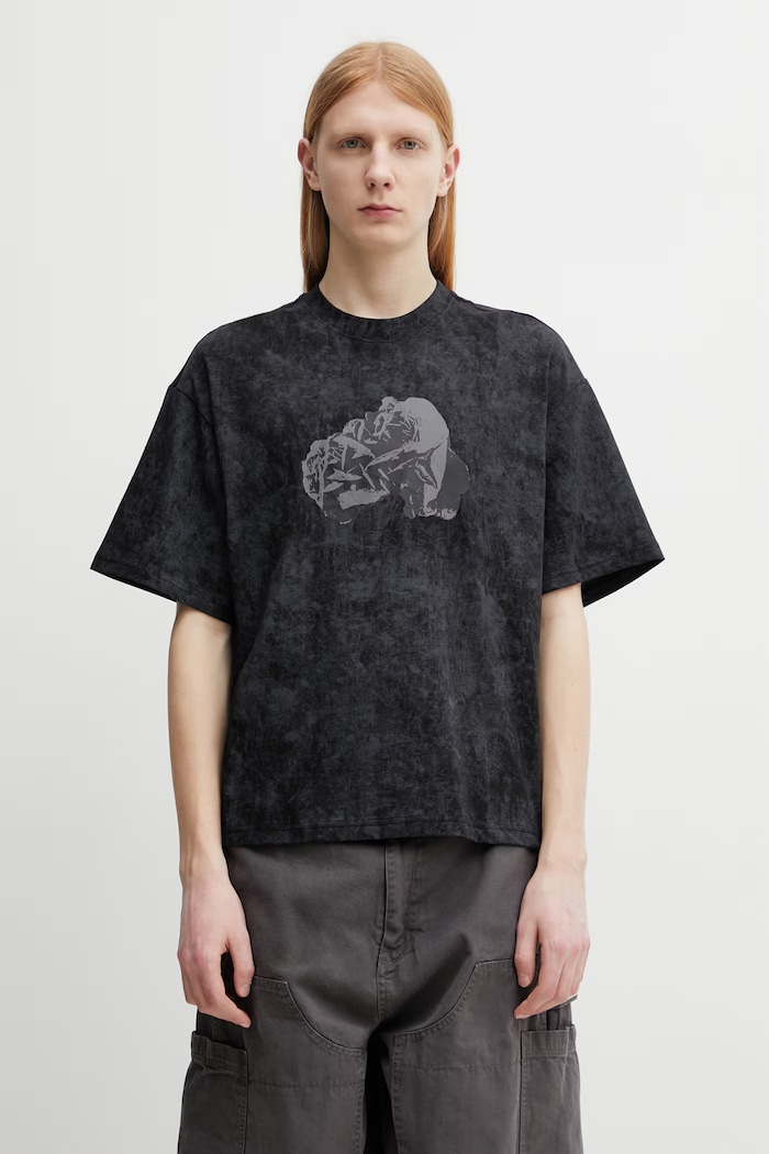 Alpha Industries Desert Rose t-shirt bawełniany męski czarny 766026