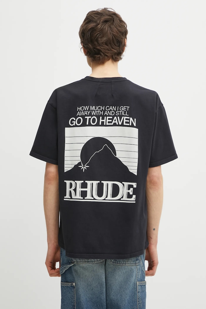Oblečení Bavlněné tričko RHUDE Moonlight Pack RHPS26TT07012 černá