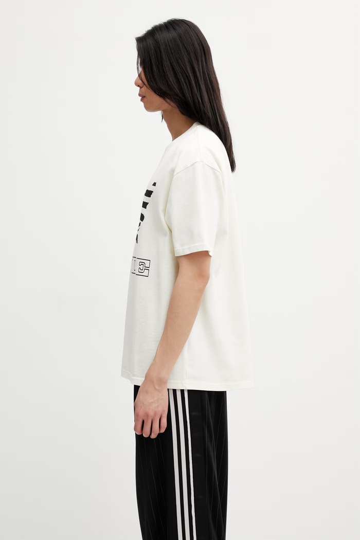 RHUDE Banner Tee футболка бавовняна чоловіча RHSS26TT08012 бежевий SS26