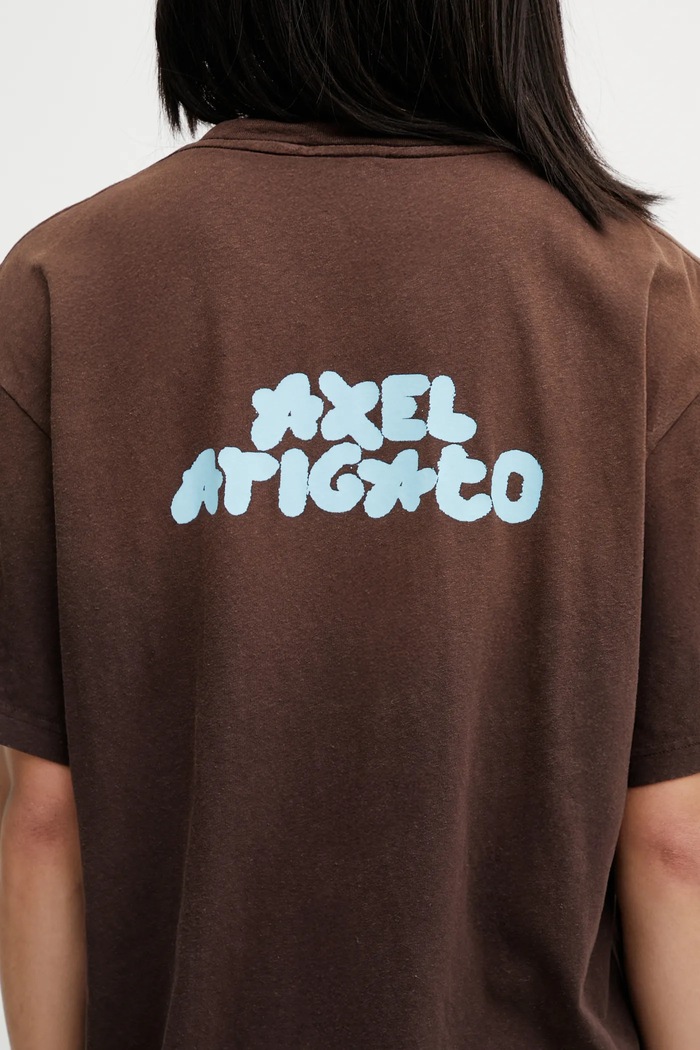 Axel Arigato t-shirt Bubble Reverse T-Shirt brązowy A3861001