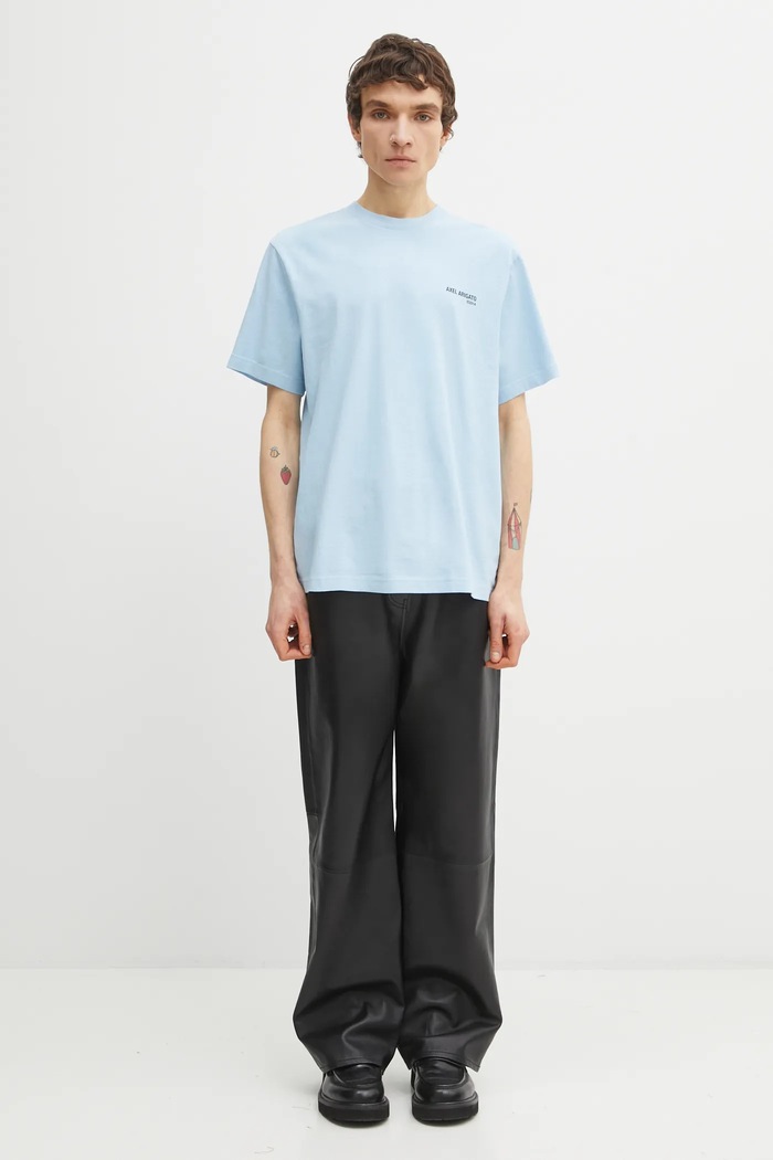 Axel Arigato t-shirt bawełniany Legacy T-Shirt A2215014 niebieski