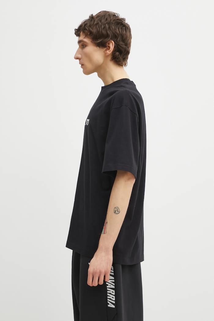 Βαμβακερό μπλουζάκι Axel Arigato Bale T-Shirt A3845001 μαύρο SS26