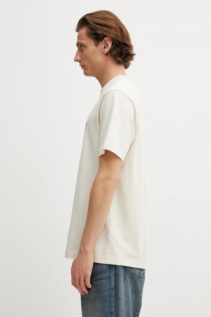 Бавовняна футболка Axel Arigato Micro Bee Bird T-Shirt A3464001 бежевий AA00