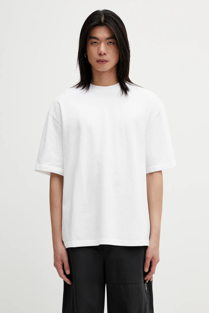 Хлопковая футболка Axel Arigato Flow T-Shirt гладкий белый A3933001