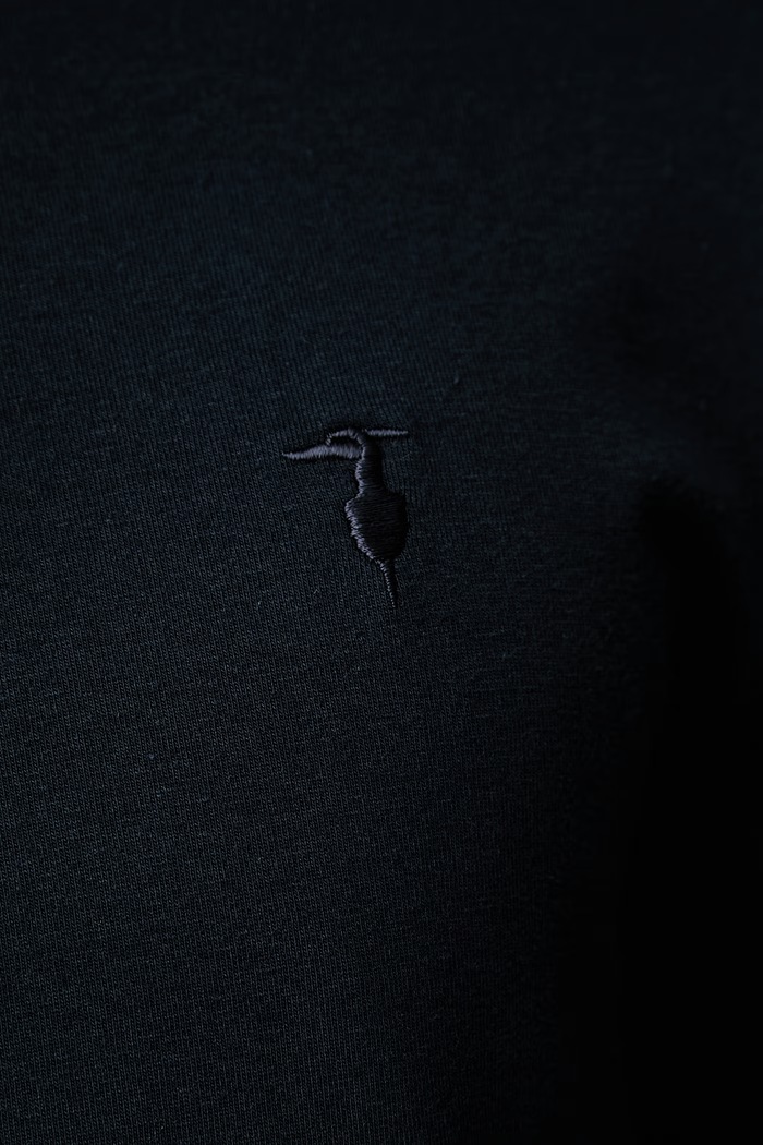 Trussardi T-shirt męski bawełniany z elastanem G0228000123N granatowy