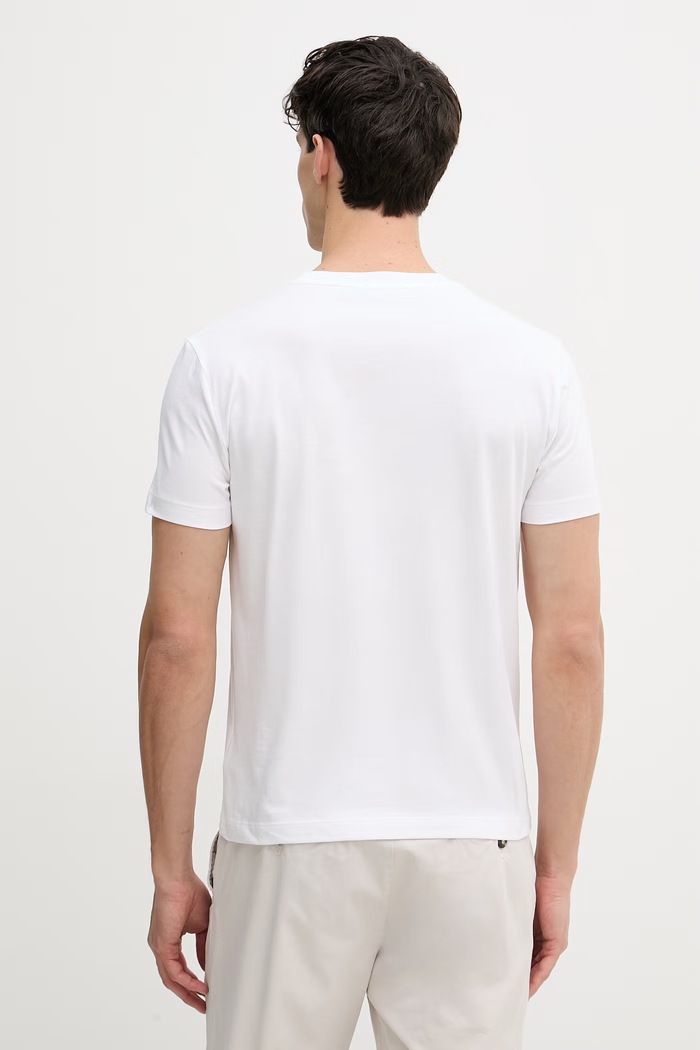 Ρούχα Trussardi T-shirt Ανδρικό βαμβακερό G0298100128N λευκό