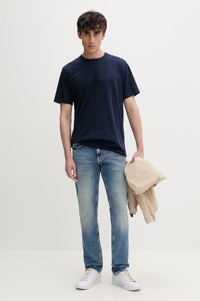 Levi's kratka majica moška bombažna LEVIS ORIGINAL TEE 005GX mornarsko modra SS26