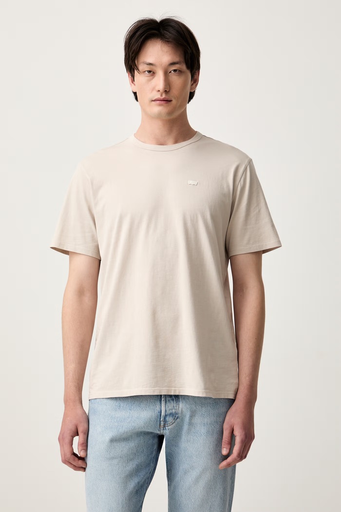 Levi's T-shirt męski bawełniany LEVIS ORIGINAL TEE beżowy 005GX