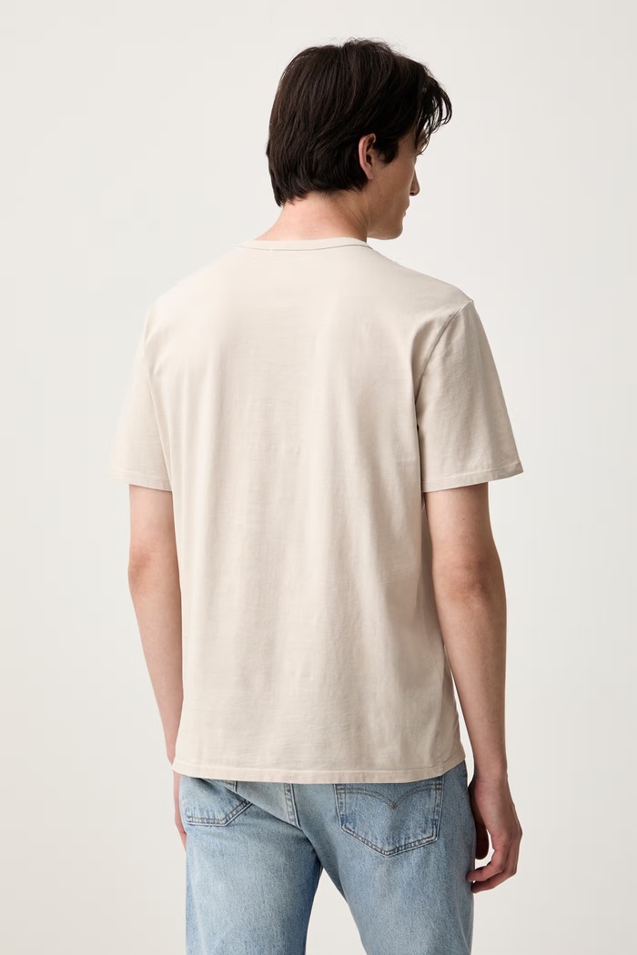 Odzież Levi's T-shirt męski bawełniany LEVIS ORIGINAL TEE 005GX beżowy