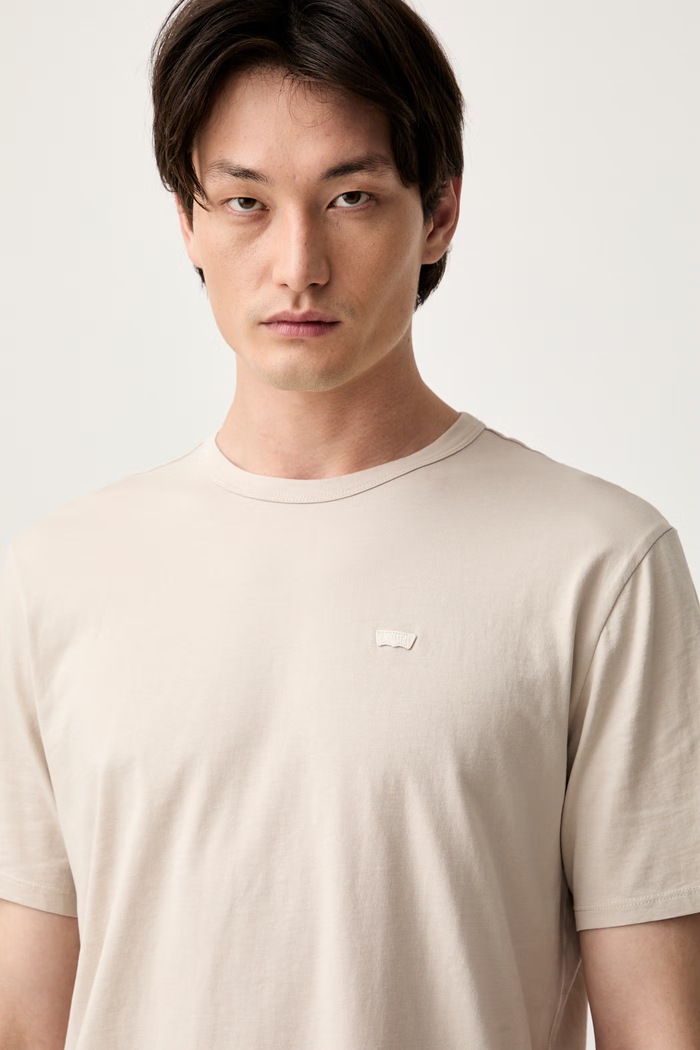Levi's T-shirt męski bawełniany LEVIS ORIGINAL TEE beżowy 005GX