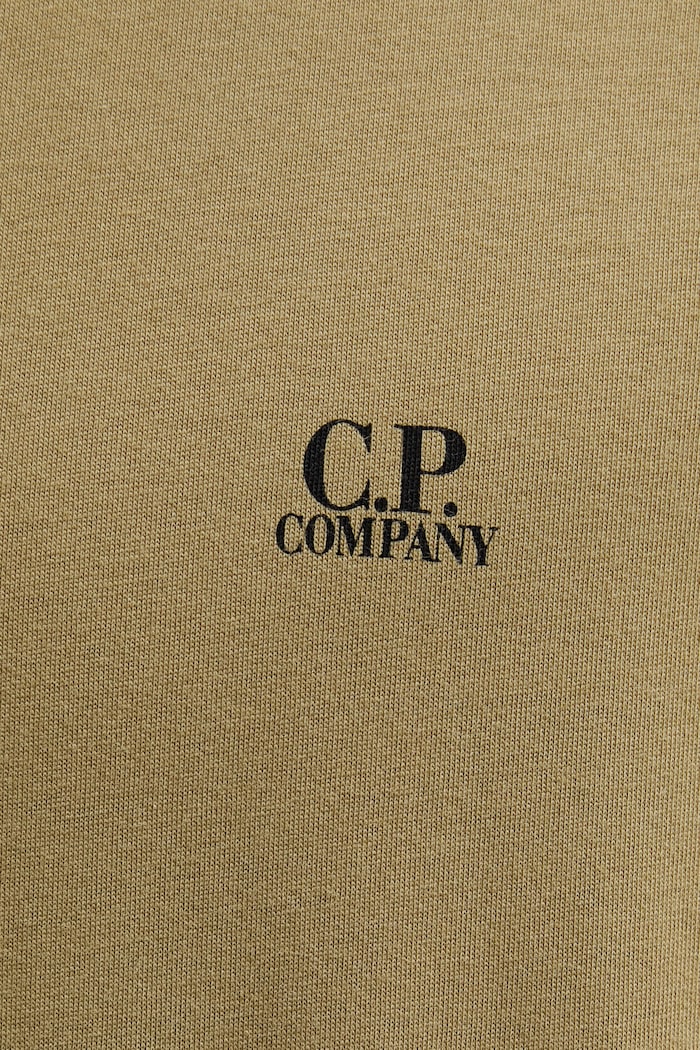 Bavlnené tričko C.P. Company zelená 20CMTS725A005100W