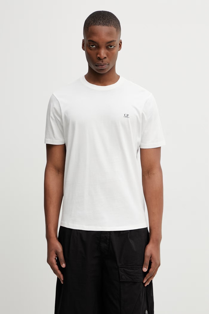 Odzież C.P. Company t-shirt bawełniany RCCMTS725A005100W biały