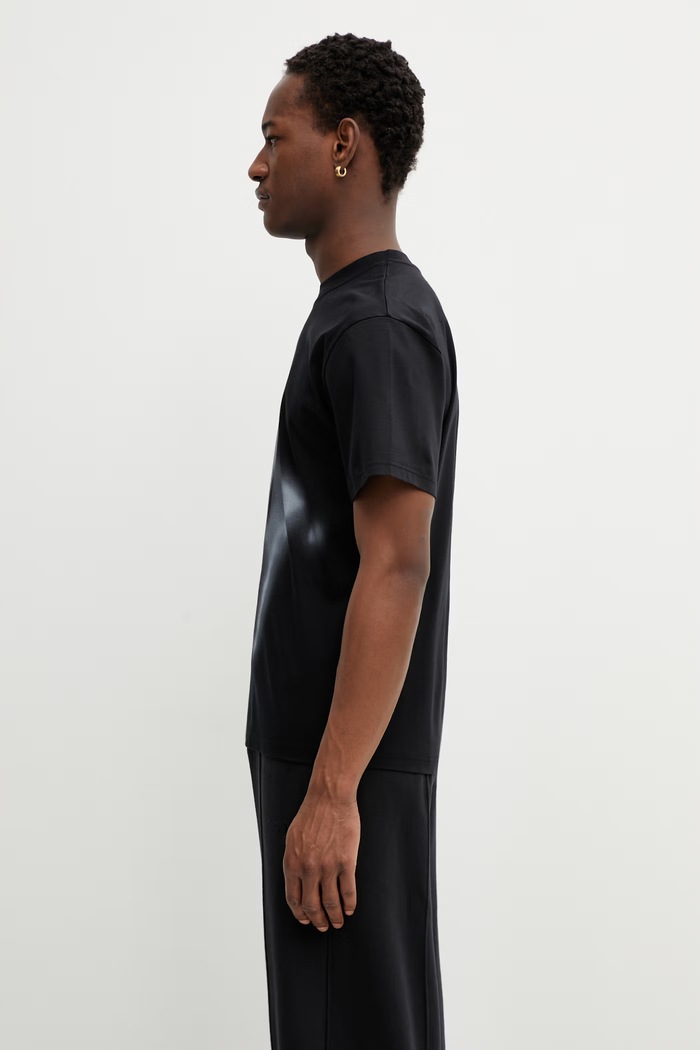Βαμβακερό μπλουζάκι Heliot Emil SS26PRE.M.09.159.BLK01 μαύρο SS26