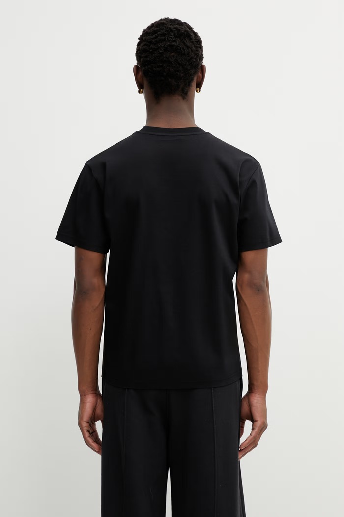 Ρούχα Βαμβακερό μπλουζάκι Heliot Emil SS26PRE.M.09.159.BLK01 μαύρο