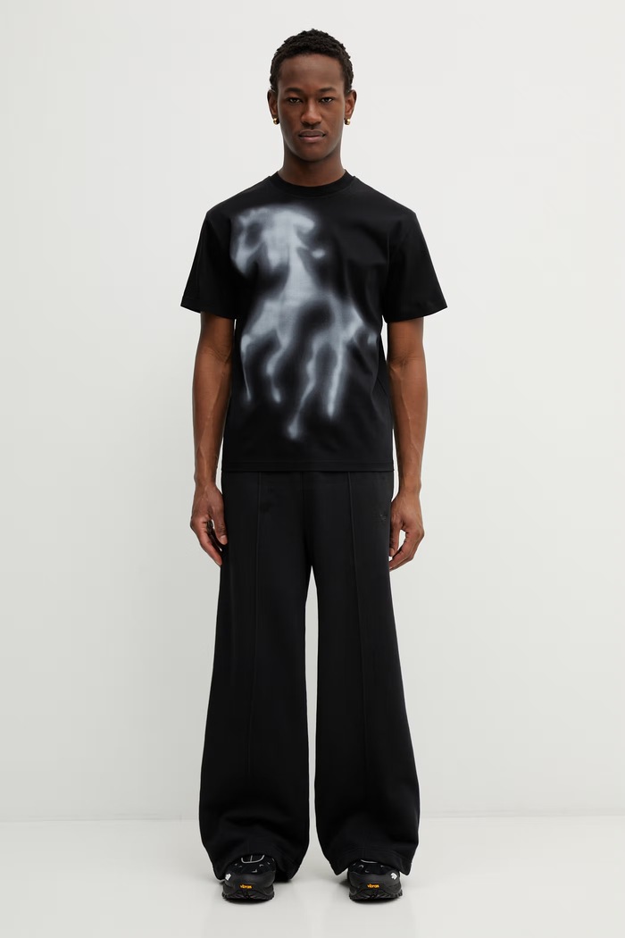 Βαμβακερό μπλουζάκι Heliot Emil SS26PRE.M.09.159.BLK01 μαύρο
