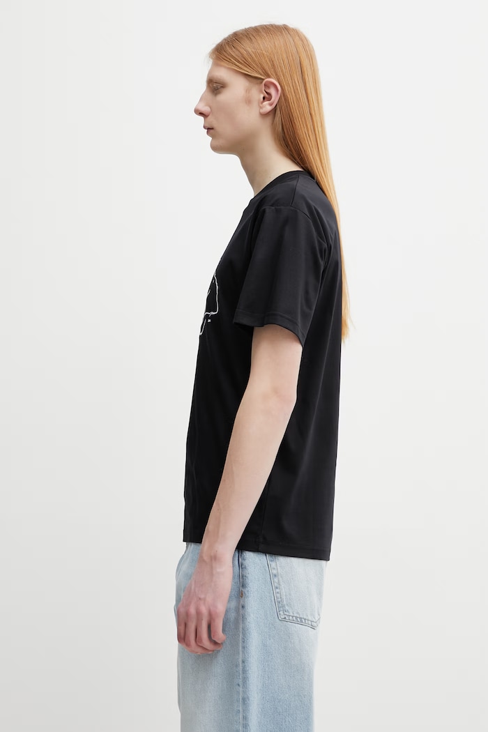 HELIOT EMIL T-shirt bawełniany męski SS26.M.09.169.BLK01 czarny SS26