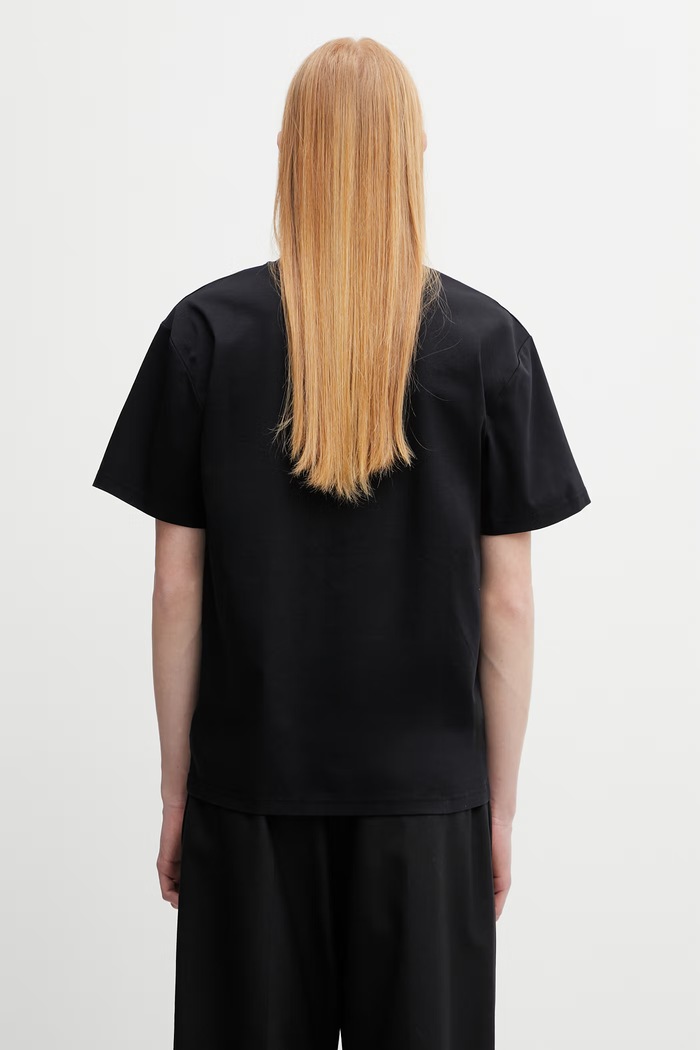 Odzież HELIOT EMIL t-shirt bawełniany męski SS26.M.09.170.BLK01 czarny