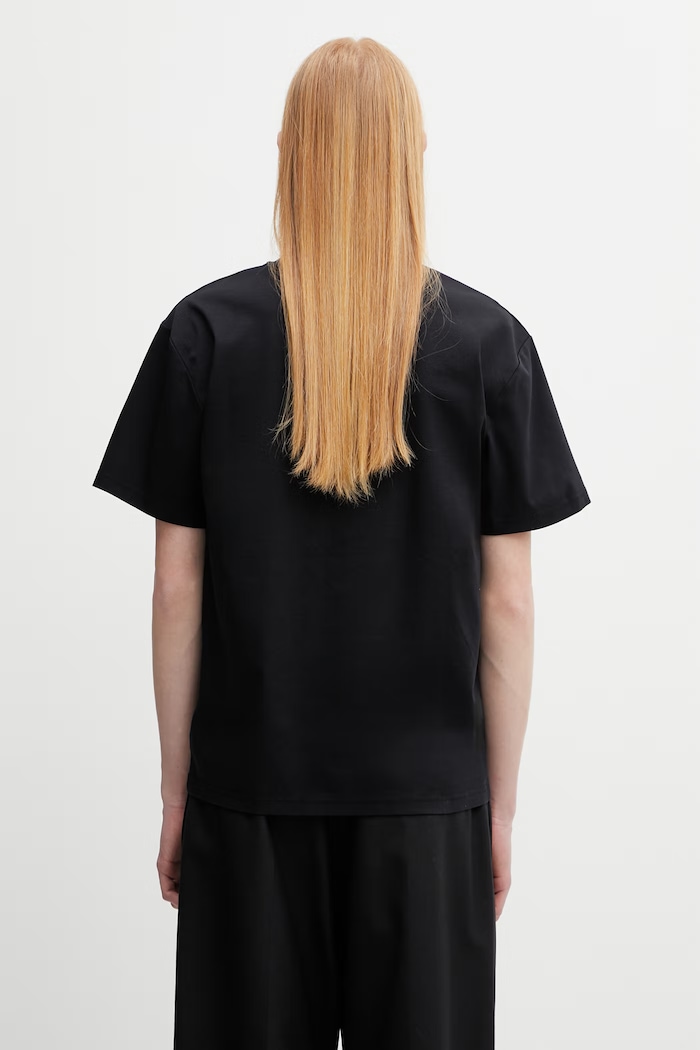 Odzież HELIOT EMIL t-shirt bawełniany męski SS26.M.09.170.BLK01 czarny
