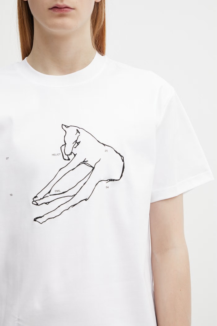 HELIOT EMIL T-shirt męski bawełniany biały SS26.M.09.169.WHT02