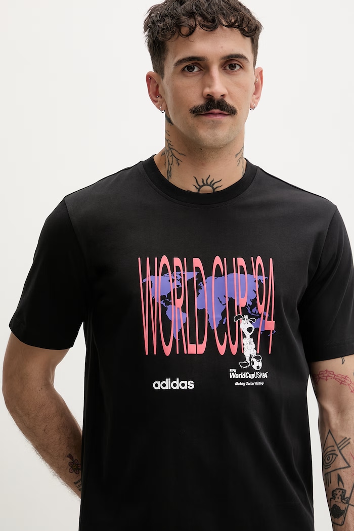 adidas Originals t-shirt Ανδρικό βαμβακερό μαύρο KD1444