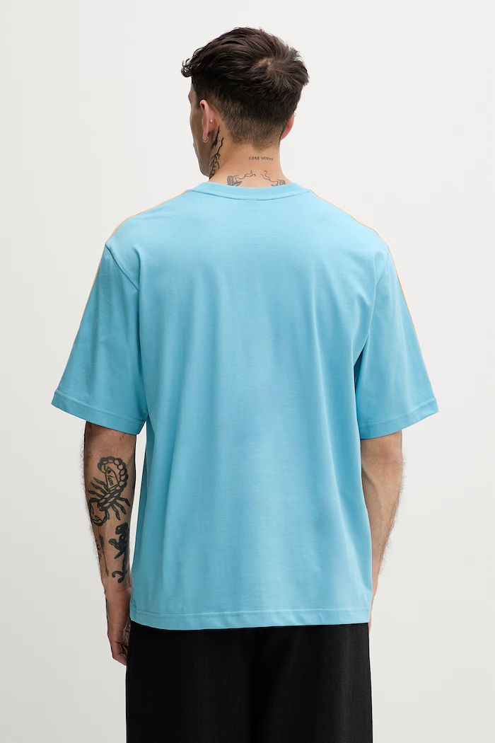 Odzież adidas Originals T-shirt męski bawełniany KE1588 turkusowy