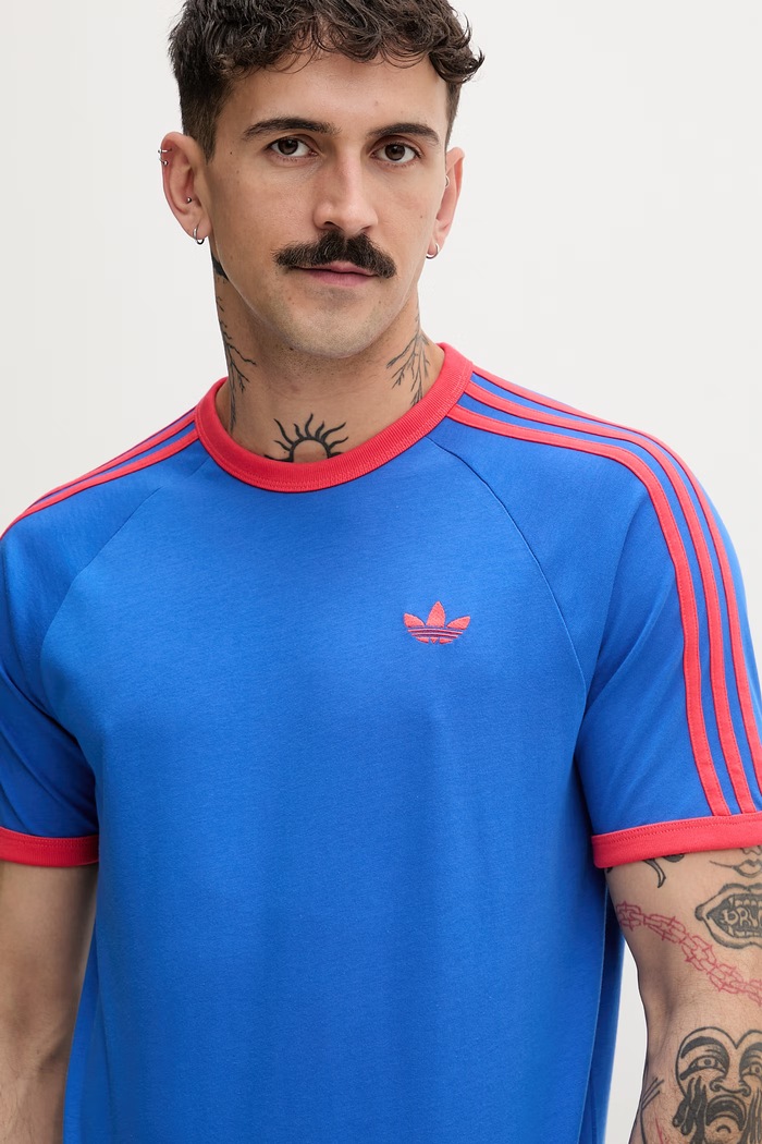 adidas Originals t-shirt ανδρικό βαμβακερό μπλε KE3531