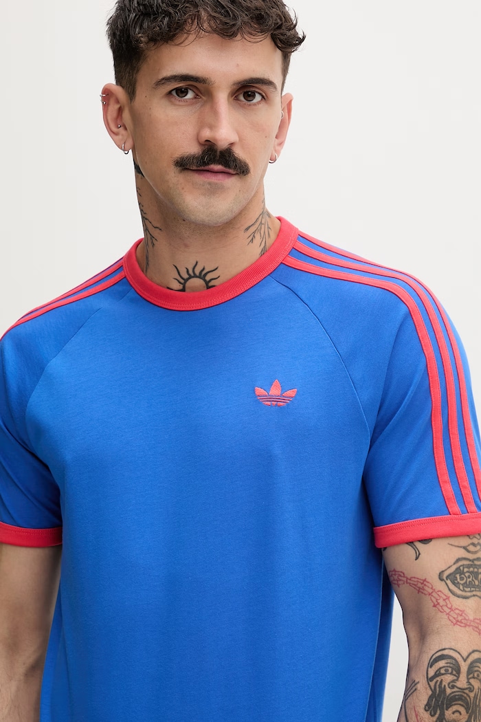 adidas Originals t-shirt ανδρικό βαμβακερό μπλε KE3531
