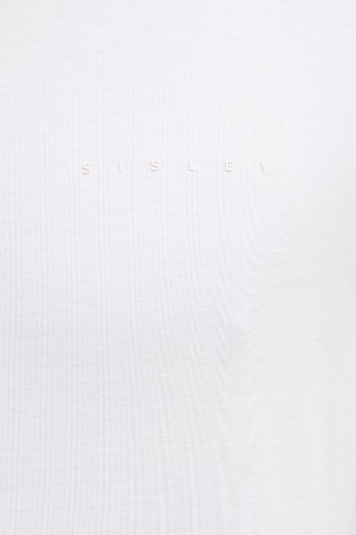 Sisley tričko pánske bavlnené 3H6TS104S biela