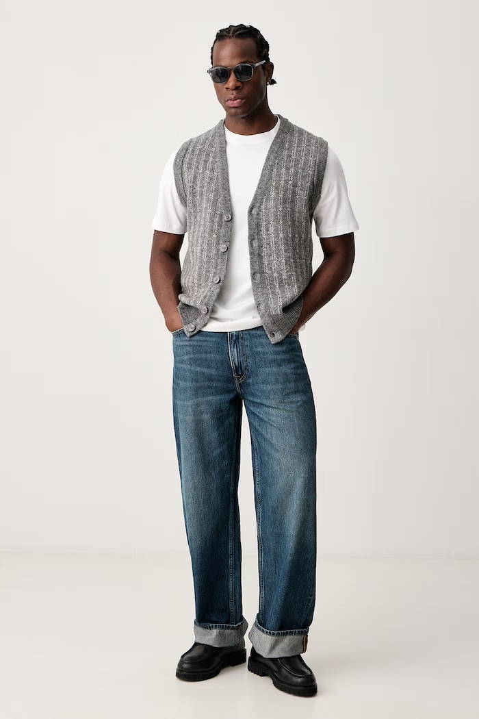 Sisley T-shirt ανδρικό βαμβακερό 3H6TS104S μπεζ SS26