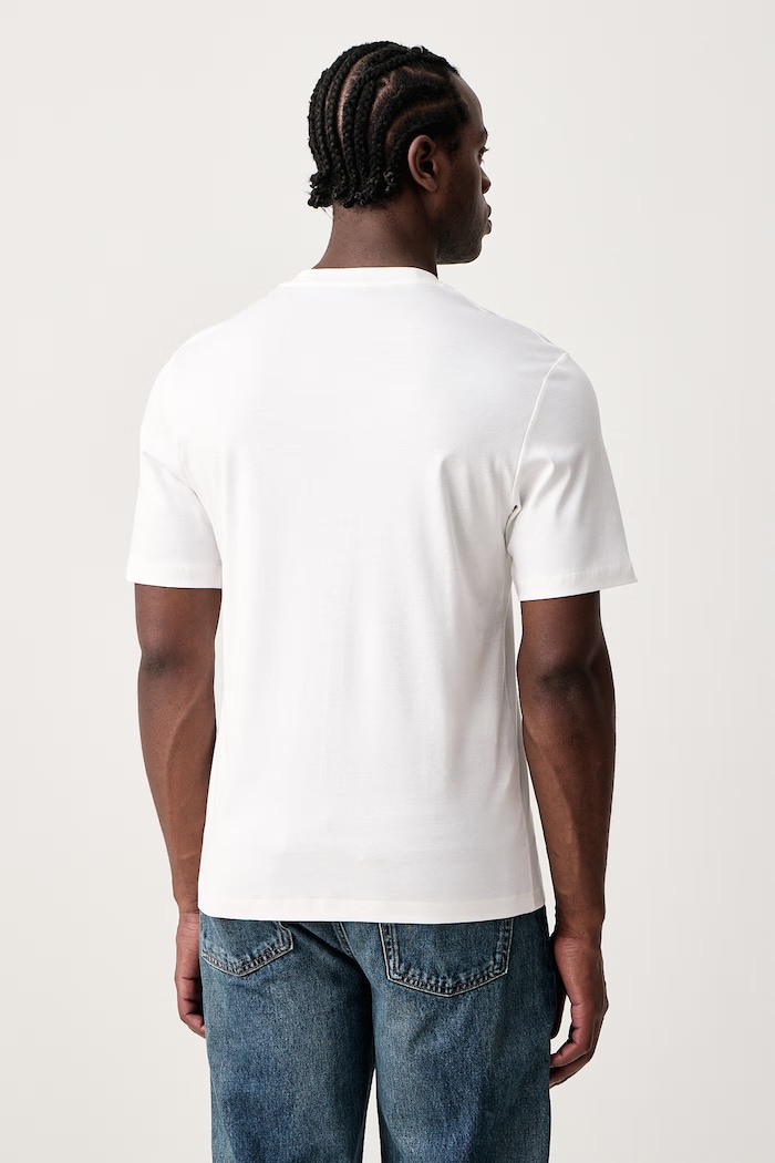 Ρούχα Sisley T-shirt ανδρικό βαμβακερό 3H6TS104S μπεζ