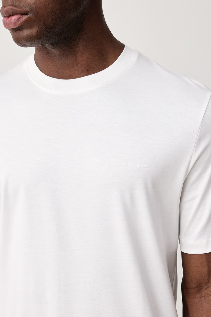 T-shirt ανδρικό βαμβακερό Sisley 3H6TS104S μπεζ
